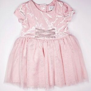 Children's Place Princess Pink Tutu Ballerina Tulle Glitter Sparkle Dress